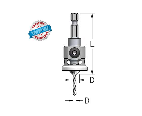 Countersink 2/9.5x60mm with Depth Stop
