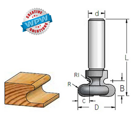 Finger Grip Bit 31.8x12x12.7S R4.8/R2.5