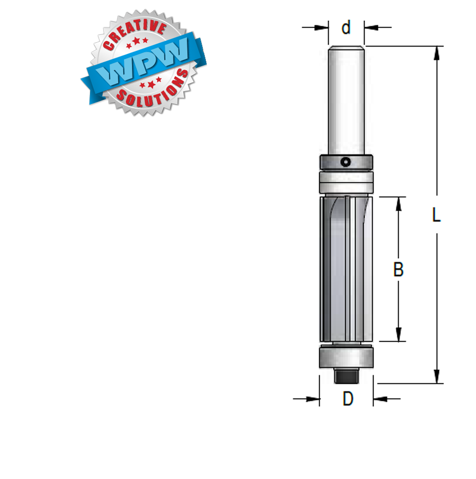 Flush Multi-Trim Bit 19.0x51x117x12.7Sh Z=4