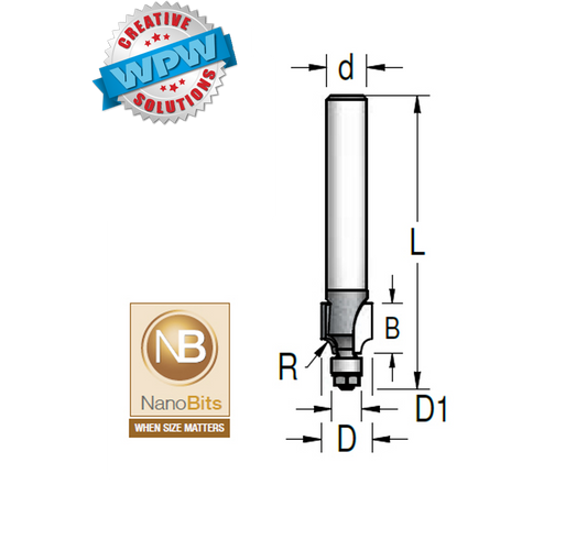 Rounding Over Bit 11.1x11.1x6.35Sh R3.2