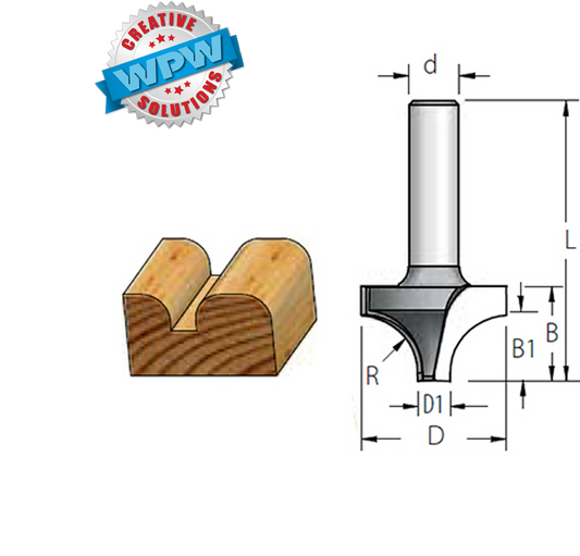 Rounding Over Bit 44.5x32x12.7Sh R16