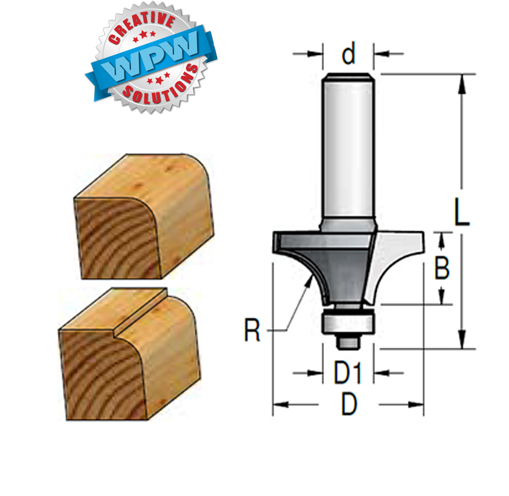Rounding Over Bit 19x9.5x12.7Sh R3.2